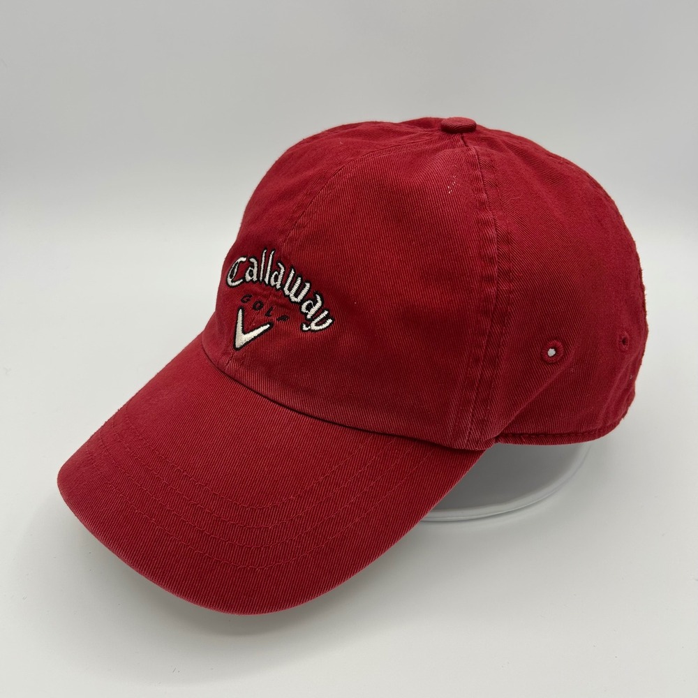 Vintage Callaway Golf Hat Adjustable Mens OSFM Red Sporty Dad Core